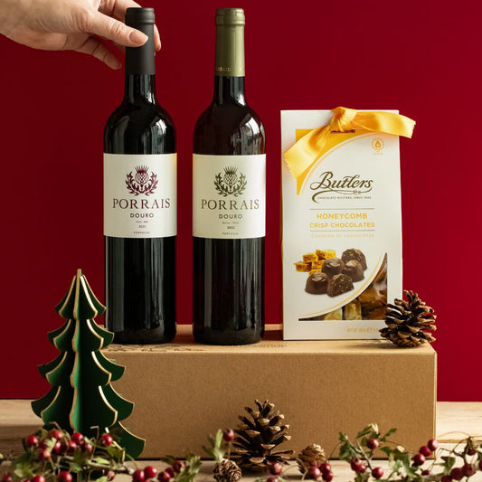 The Duo of Wine & Chocolates Gift Box