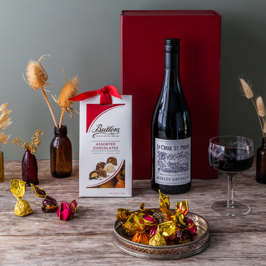 The Red Wine & Chocolates Gift Box